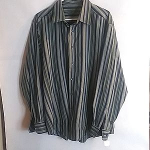 Indigo Palms XL Dress Shirt Button Down